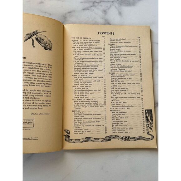 How & Why Wonder Reptiles & Amphibians vintage educational children’s book Curat - Picture 4 of 7